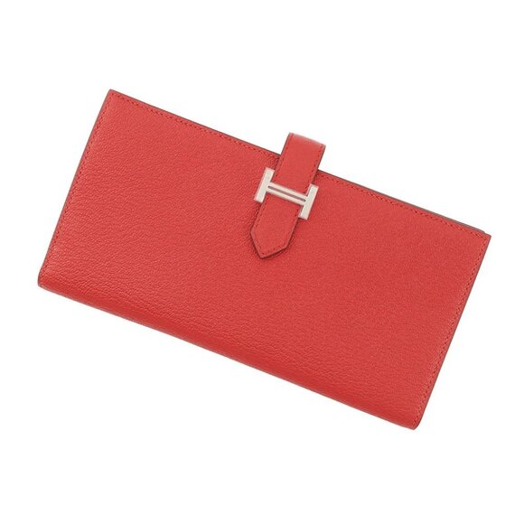 HERMES Beansufla Chevre Myzore Goatskin Rose texas - Picture 1 of 10